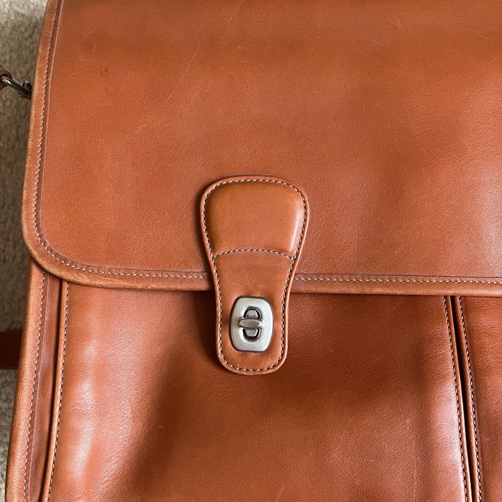 Vintage Coach Leather Laptop Bag - Picture 3 of 12